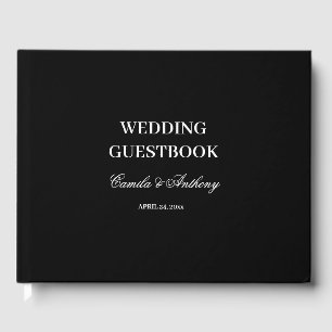 Black and White Wedding Guest Book