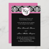 Black and White Wedding Invitation Template | Zazzle