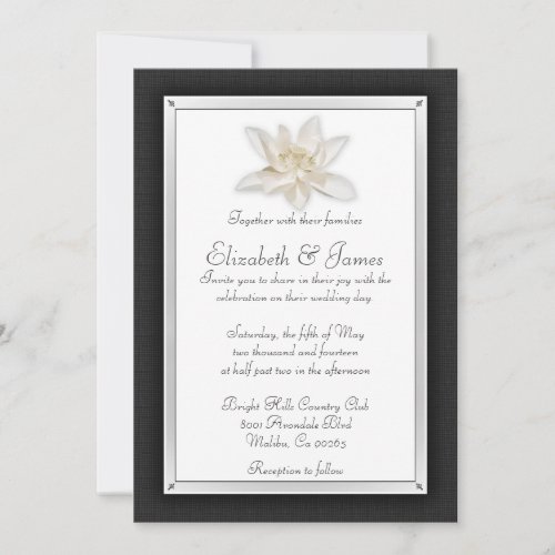 Black And White Wedding Invitations