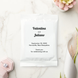 Black and White Wedding Lemonade Drink Mix