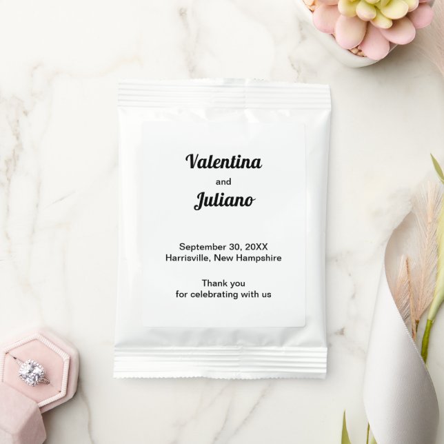 Black and White Wedding Lemonade Drink Mix (Wedding)