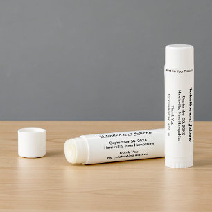 Black and White Wedding Lip Balm