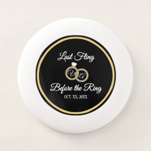 Black and White Wedding Personalized Rings  Wham-O Frisbee