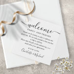 Black And White Wedding Welcome Gift Basket Bag Favor Tags<br><div class="desc">Featuring signature style names,  this elegant black and white tag can be personalized with your special thank you information in chic lettering. Designed by Thisisnotme©</div>