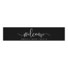 Black and White Wedding Welcome