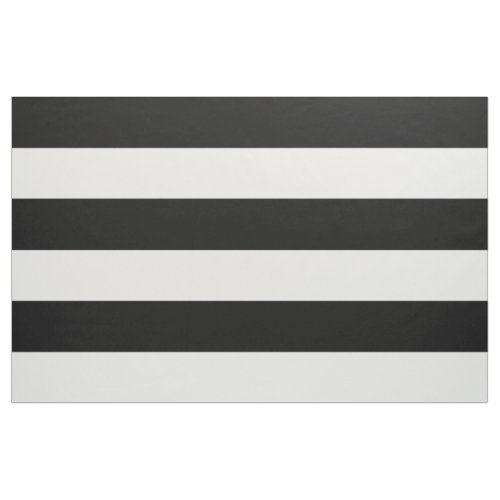 Black and White Wide Stripes Large Scale Fabric