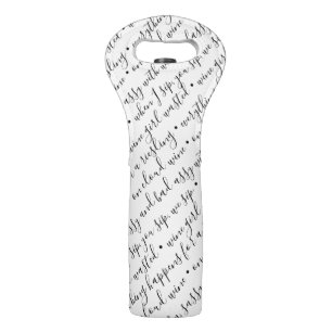 Black and White Wine Bags