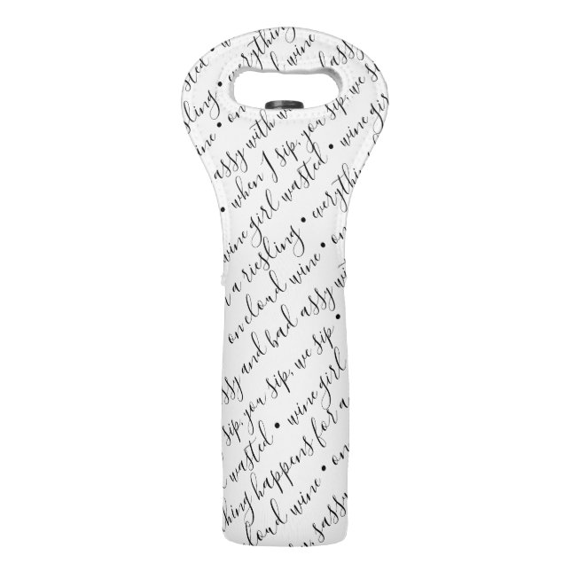 Black and White Wine Bags (Front)