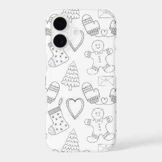 Black and white winter 3 iPhone 17 case