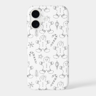 Black and white winter 8 iPhone 17 case