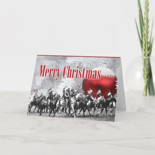 Black and White Winter Christmas Card
