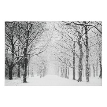 Black And White Winter Wonderland Photograph Faux Canvas Print by Hannahscloset at Zazzle