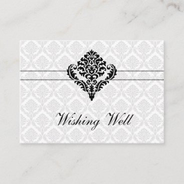 "black and white" wishing well cards