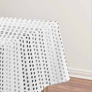 Black and White with Changeable Background Color Tablecloth