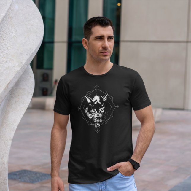 Black And White Wolf  T-Shirt (Creator Uploaded)