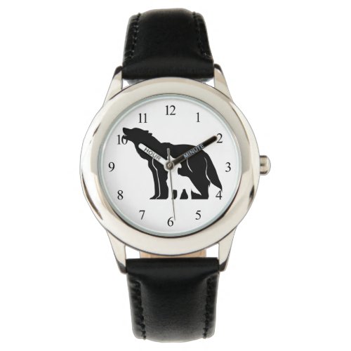 Black and White Wolves Watch