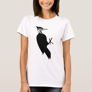 Black and White Woodpecker Lovers T-Shirt