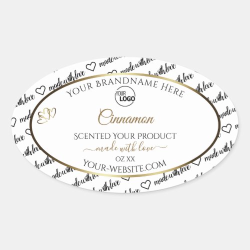 Black and White Word Art Gold Product Labels Logo