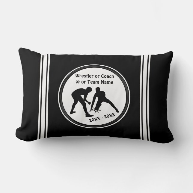 Black and White Wrestling Pillows for Wrestlers (Front)