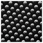 Black and White Yin Yang Pattern Fabric