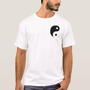 Black and White Yin Yang Taoist Symbol T-Shirt
