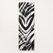 Black and White Zebra Abstract Yoga Mat (Front)