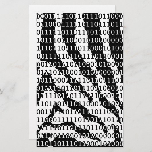 Black and White Zebra Binary Code (Front/Back)