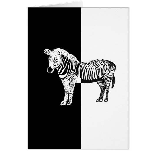 Black and white zebra cards (Front)
