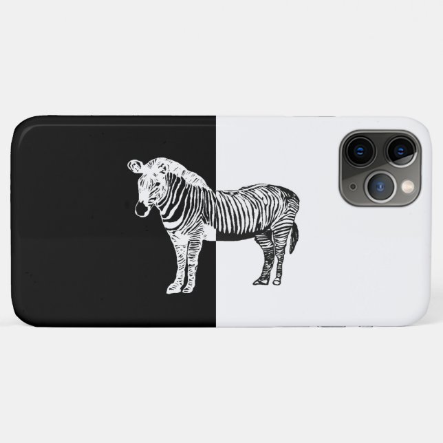 Black and white zebra Case-Mate iPhone case (Back (Horizontal))