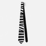 Black and White Zebra Neck Tie