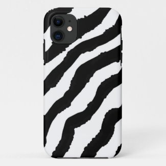 Black and White Zebra Pattern Case-Mate iPhone Case