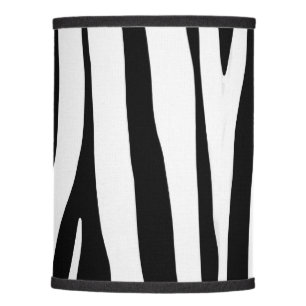 Black and white zebra pattern, modern design lamp shade