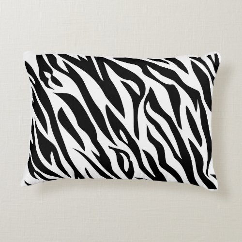black and white zebra  pillow