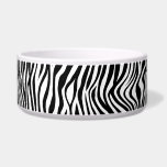 Black and White Zebra Print Bowl<br><div class="desc">Black and White Zebra Print</div>