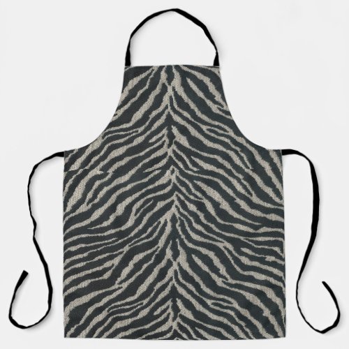 Black and White Zebra Print medor large Apron