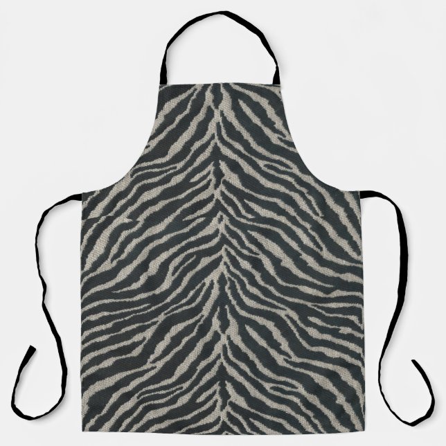 Black and White Zebra Print med.or large Apron (Front)