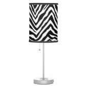 Black and White Zebra Print Table Lamp (Right)