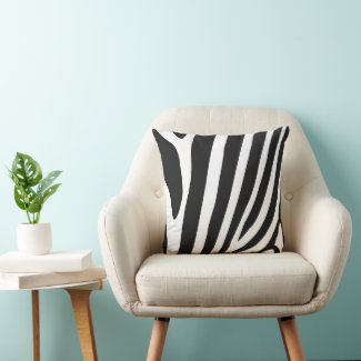 Black and White Zebra Stripes Pattern
