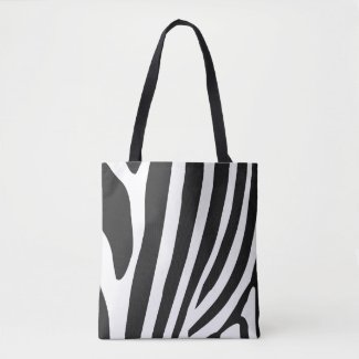 Black and White Zebra Stripes Pattern