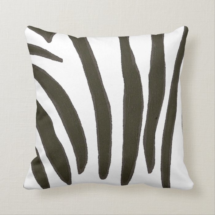 Black and white Zebra Stripes Pillow