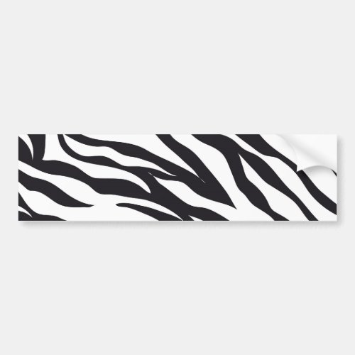 Black and White Zebra Stripes Print Pattern Gifts Bumper Sticker