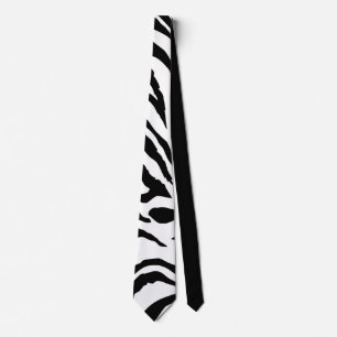 Black and White Zebra Tie