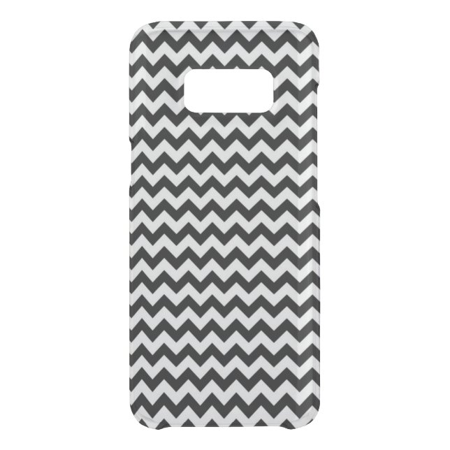 Black and White Zig Zag Chevron Uncommon Samsung Galaxy Case (Back)