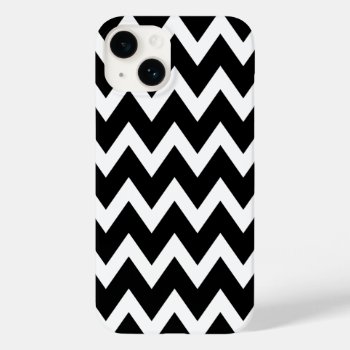 Black And White Zig Zag Pattern Case-mate Iphone 14 Case by stdjura at Zazzle