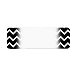 Black and White Zig Zag Pattern. Label