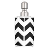 Black and White Zig Zag Tootbrush Holder (Back)