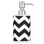 Black and White Zig Zag Tootbrush Holder (Right)