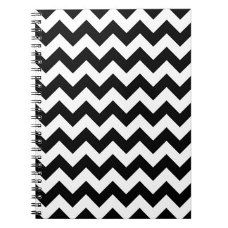 Black and White Zigzag Notebook