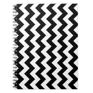 Black and White Zigzag Notebook