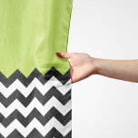 Black and White Zigzag Pattern, Chevron, Green Scarf<br><div class="desc">Elegant,  stylish and sophisticated zigzag (chevron) pattern in black and white color on green background. Modern and trendy gift,  perfect for the zigzag lover in your life.</div>